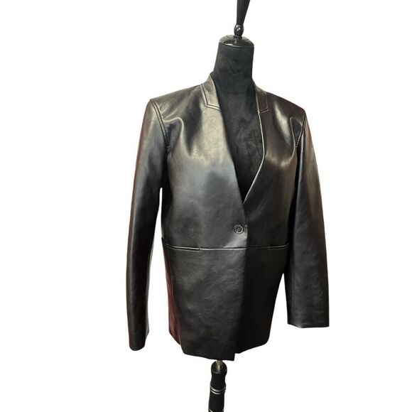 Babaton Dark Leather Jacket - Picture 5 of 13